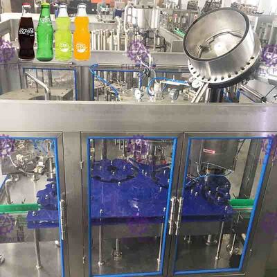 PET o vidro plástico 3 em 1 máquina de engarrafamento do vinho da água gasosa/equipamento/linha/planta/sistema Monobloc