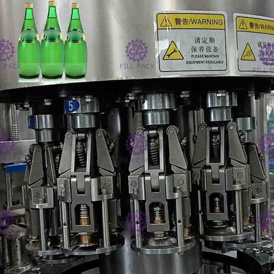 3 em 1 garrafa de vidro Monobloc tampando de enchimento carbonatada da máquina da bebida com tampão de alumínio