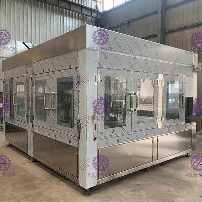 Vidro plástico 3 do ANIMAL DE ESTIMAÇÃO em 1 máquina de engarrafamento da água da bebida da bebida/equipamento/planta/sistema ventilados Monobloc