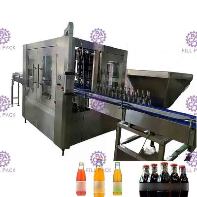 Auto linha do enchimento do refresco do controle do tela táctil para a garrafa de vidro