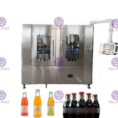 Carbonated que processa a linha de enchimento do refresco com auto conexão 8000BPH