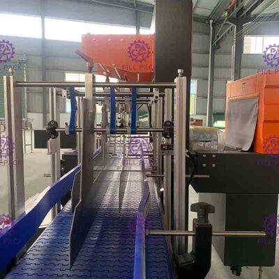 L automático tipo garrafa de vidro do ANIMAL DE ESTIMAÇÃO da bebida da água do envoltório do filme de psiquiatra do PE pode equipamento