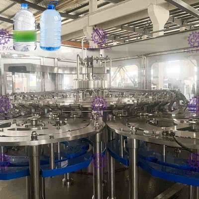 máquina de engarrafamento pura 3 da água 5L em 1 equipamento líquido do enchimento