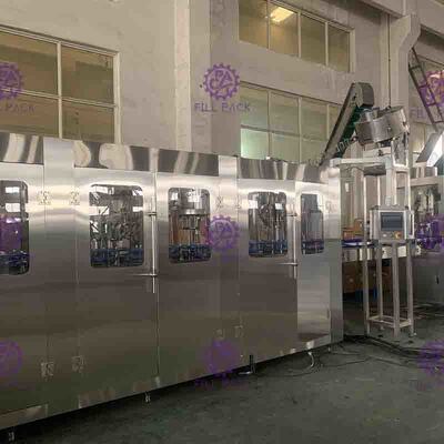 Monoblock 3 em 1 tela do controle e de toque do PLC da máquina do enchimento da garrafa de água