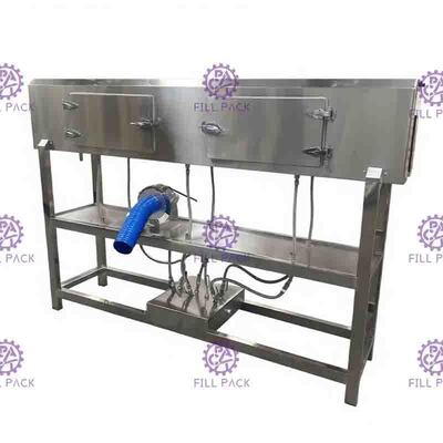 túnel automático do psiquiatra do vapor de 1.5m para a etiqueta do corpo do ANIMAL DE ESTIMAÇÃO