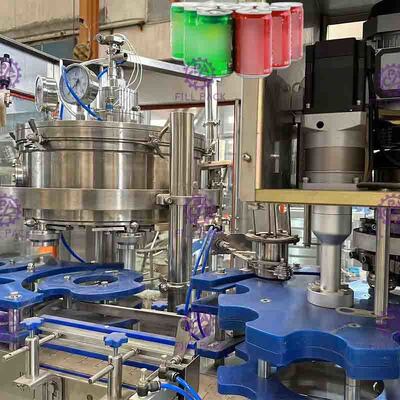O suco de alta velocidade da bebida pode máquina de enchimento, equipamento automático da selagem da lata
