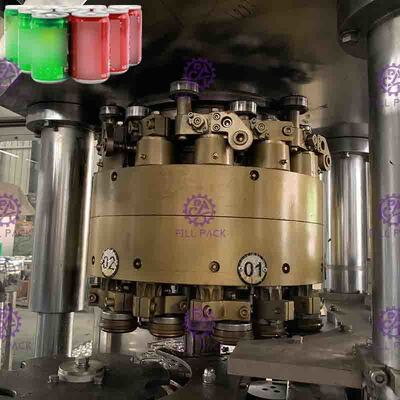 2 automáticos em 1 podem linha de enchimento enchimento de lata da bebida e máquina carbonatados do aferidor