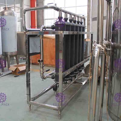Sistema de aço inoxidável automático do tratamento da água de 10000LPH F para a água potável