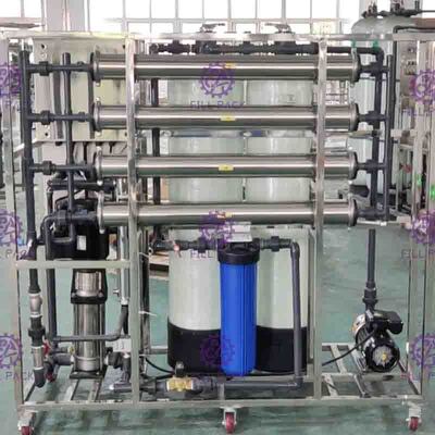 Sistema de tratamento de água potável 500lph de aço inoxidável com a membrana 4040