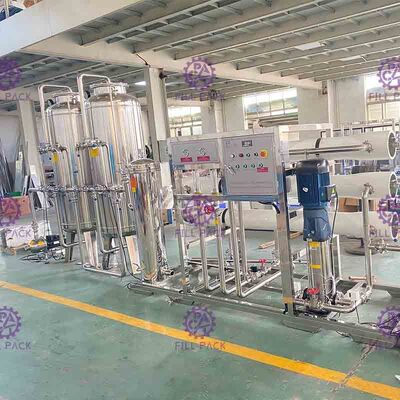 Água mineral do esterilizador UV que refina o equipamento automático do tratamento da água da máquina
