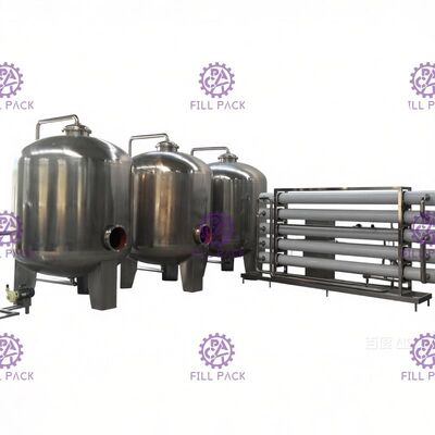 Sistema mineral automático do tratamento da água do RO com o filtro ativo do carbono