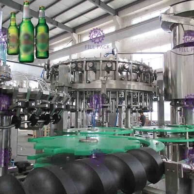 Equipamento de alta velocidade do enchimento da garrafa de vidro de máquina de enchimento da cerveja, pressão equilibrada