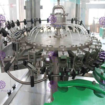 Garrafa de vidro 3 em 1 máquina de enchimento da cerveja e tampando de lavagem para a tração Ring Cap