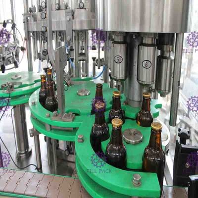 Equipamento japonês do engarrafamento de cerveja do PLC para o tampão do anel de tração da garrafa de vidro