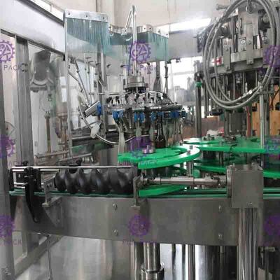 3 em 1 máquina de enchimento de lavagem da selagem da cerveja da garrafa de vidro, linha de enchimento da cerveja da garrafa