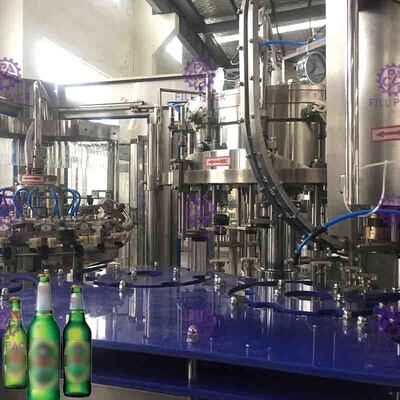 Máquina carbonatada asséptica do enchimento da garrafa da bebida da máquina de enchimento da cerveja de Monoblock
