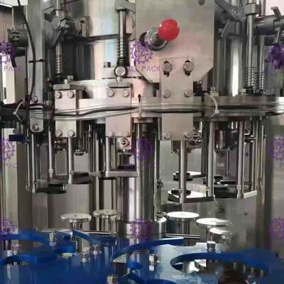 3 em 1 planta de enchimento da água potável da garrafa de vidro com controle automático completo do PLC