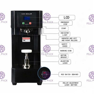 O Seamer semi automático Desktop da lata de Digitas pode ANIMAL DE ESTIMAÇÃO da máquina da selagem pode aferidor