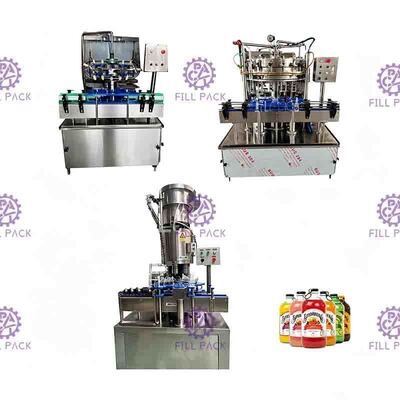 Linha carbonatada automática da máquina de enchimento da água gasosa da bebida de 4000BPH 2L com tração Ring Cap