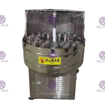 O vidro 3000BPH enlata a máquina de engarrafamento da água com o Rinser semi auto