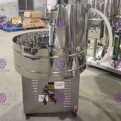 O vidro 3000BPH enlata a máquina de engarrafamento da água com o Rinser semi auto