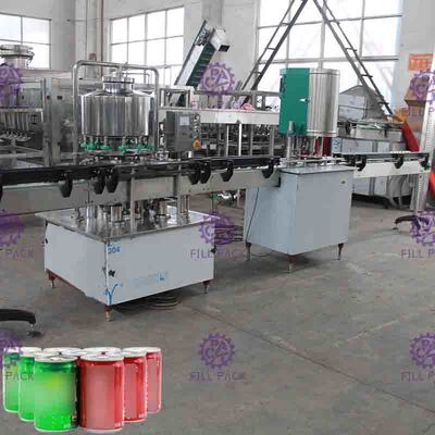 Máquina de enchimento giratória linear da lata de 12 cabeças pelo controle dos botões