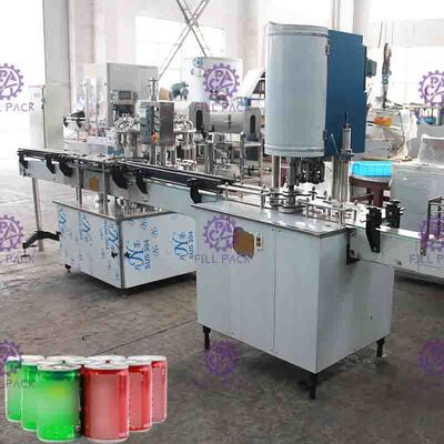 A máquina do enchimento de lata de alumínio do refresco, anúncio publicitário pode equipamento da selagem