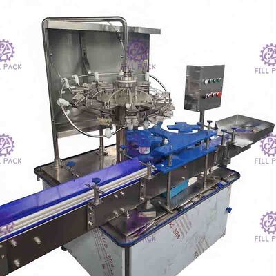 Máquina industrial tampar de coroa da garrafa de 6 cabeças, equipamento da selagem da garrafa do tampão de coroa
