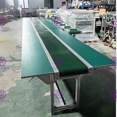 Sistema industrial de SUS304 POM Belt Bottle Transfer Conveyor