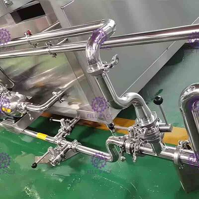 Pasteurizador móvel engarrafado do suco da máquina de embalagem da garrafa que recicla com bocais de pulverizador