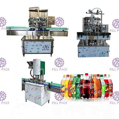 Bebida macia carbonatada totalmente automático da garrafa plástica do ANIMAL DE ESTIMAÇÃO da máquina de enchimento da bebida de 1500BPH 2L