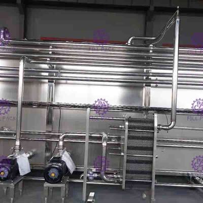 Linha de enchimento quente camada da isolação térmica de vapor do esterilizador da máquina de embalagem da garrafa