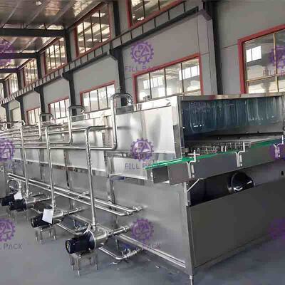 Linha de enchimento quente camada da isolação térmica de vapor do esterilizador da máquina de embalagem da garrafa