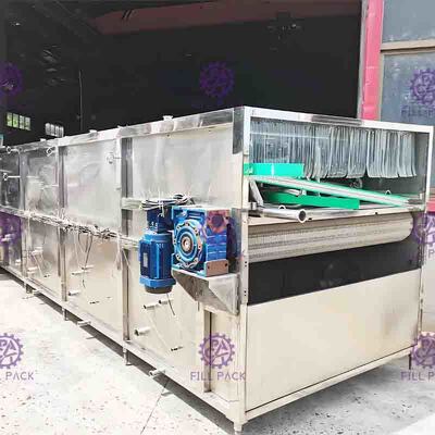 Sistema bonde da máquina de embalagem da garrafa do esterilizador, sistema plástico do tanque de reciclagem da correia da engenharia