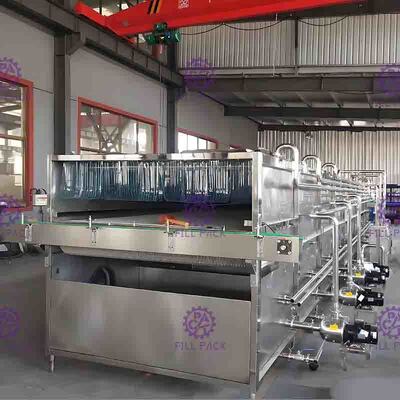 Zonas de temperatura do esterilizador 4 da máquina de embalagem da garrafa do de alta capacidade SUS304