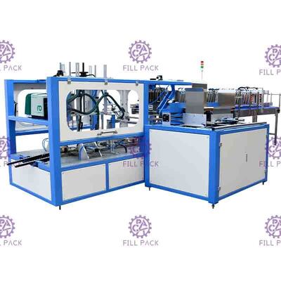 Máquina de empacotamento automática da garrafa da fileira dobro para o psiquiatra da película de embalagem