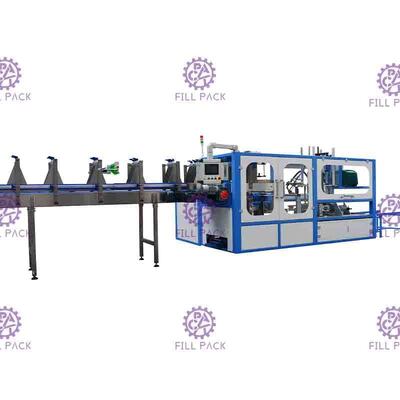 Máquina de empacotamento automática da garrafa da fileira dobro para o psiquiatra da película de embalagem