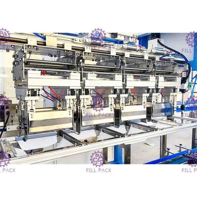 Alimentação contínua automática da máquina quente do empacotador da caixa da garrafa da colagem
