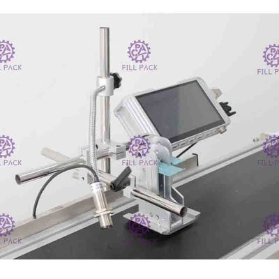 Velocidade automática de 75 m/min Máquina de codificação a jato de tinta de alta resolução para código de data/logotipo