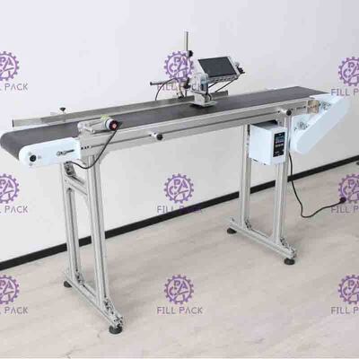 Velocidade automática de 75 m/min Máquina de codificação a jato de tinta de alta resolução para código de data/logotipo