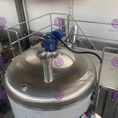 único tanque da camada 2000L para a linha de processamento construção do refresco com o motor ajustável da velocidade