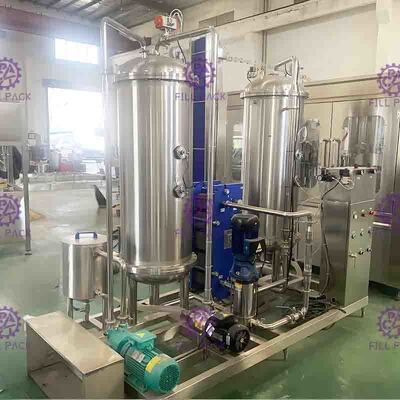 misturador carbonatado cola da bebida do casco dos tanques 3000L três para a linha de processamento do refresco