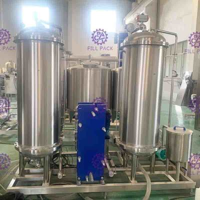 misturador carbonatado cola da bebida do casco dos tanques 3000L três para a linha de processamento do refresco