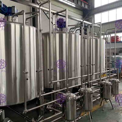 Linha de produção carbonatada elétrica bebida da bebida da cerveja que faz a máquina