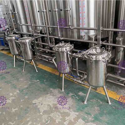 Linha de produção carbonatada elétrica bebida da bebida da cerveja que faz a máquina