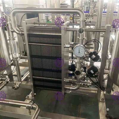 Linha de processamento automática misturador do refresco 6000L/H do CO2 da água de soda do poder superior