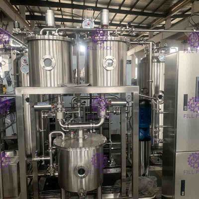 Linha de processamento automática misturador do refresco 6000L/H do CO2 da água de soda do poder superior