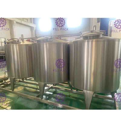 Linha de processamento semi automóvel do refresco do sistema da limpeza do CIP com o tanque 500L