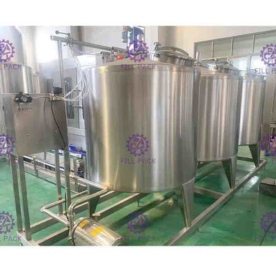Linha de processamento semi automóvel do refresco do sistema da limpeza do CIP com o tanque 500L