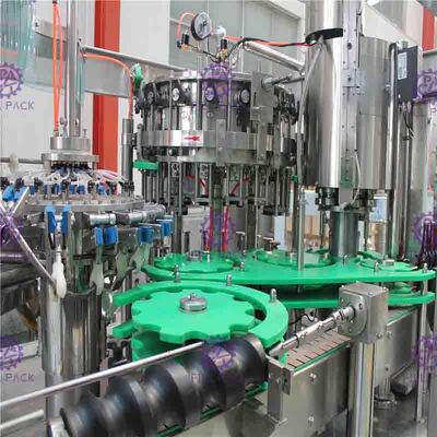 Vidro plástico carbonatado 3 do ANIMAL DE ESTIMAÇÃO do vinho do suco da água em 1 máquina de engarrafamento/equipamento/linha/planta/sistema Monobloc